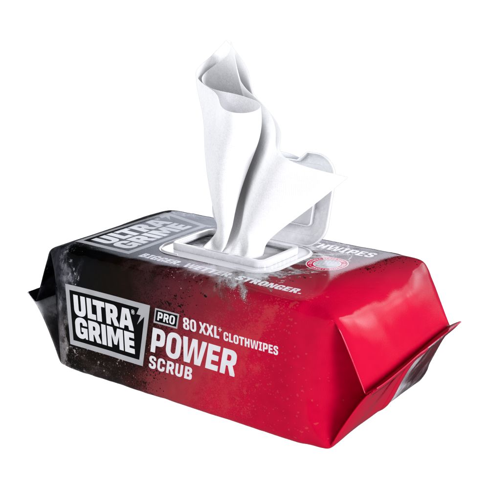 ULTRA GRIME SUPER SIZE WIPES 100 PK (RED)