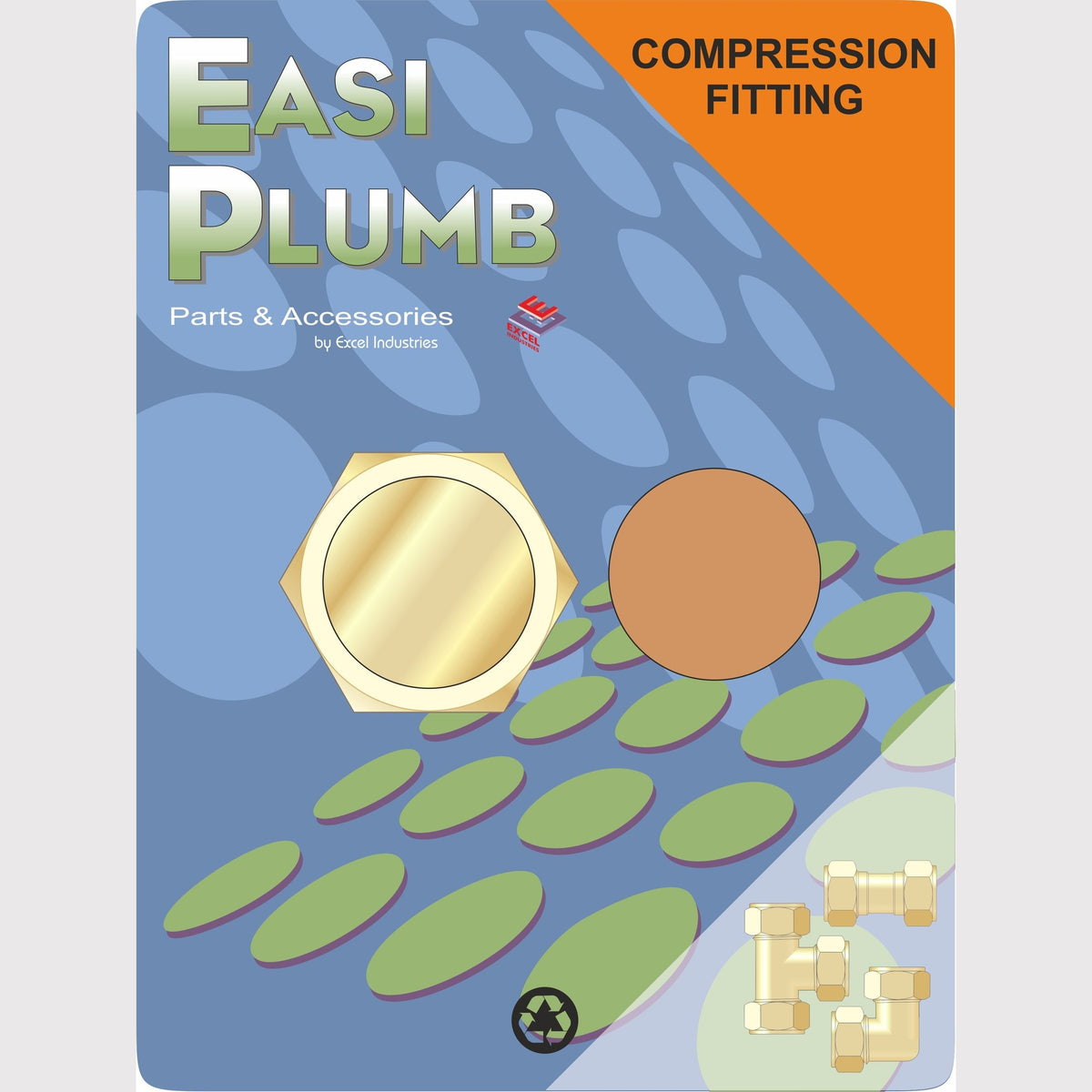 Easy Plumb 3/4" Brass Compression Blanking Cap