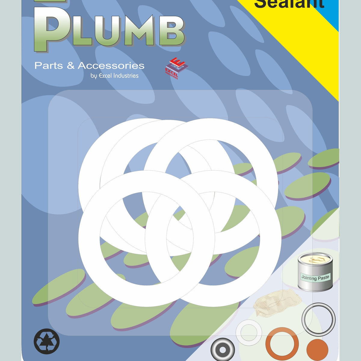 EASY PLUMB PACK 5, 1/2" PVC WASHERS
