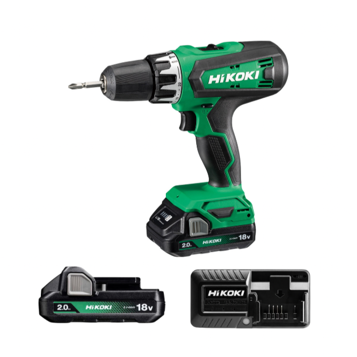HIKOKI DV18DFX 18V Combi Drill Kit with 2 Batteries & Charger