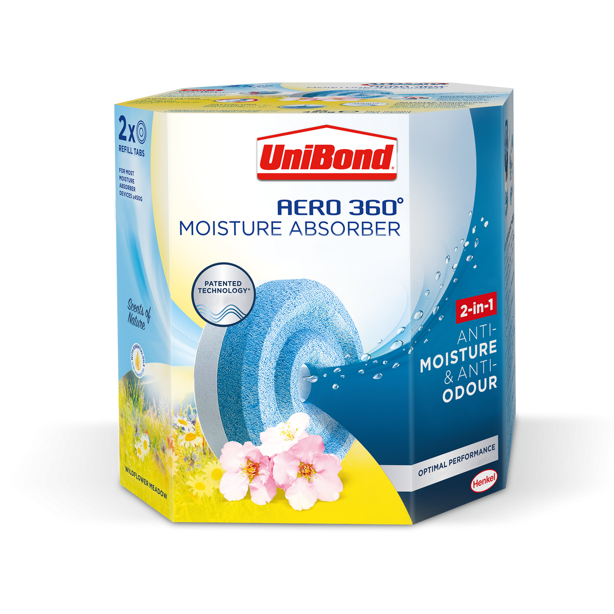 UNIBOND AERO 360 REFILL (2 X 450G) Flower Meadow