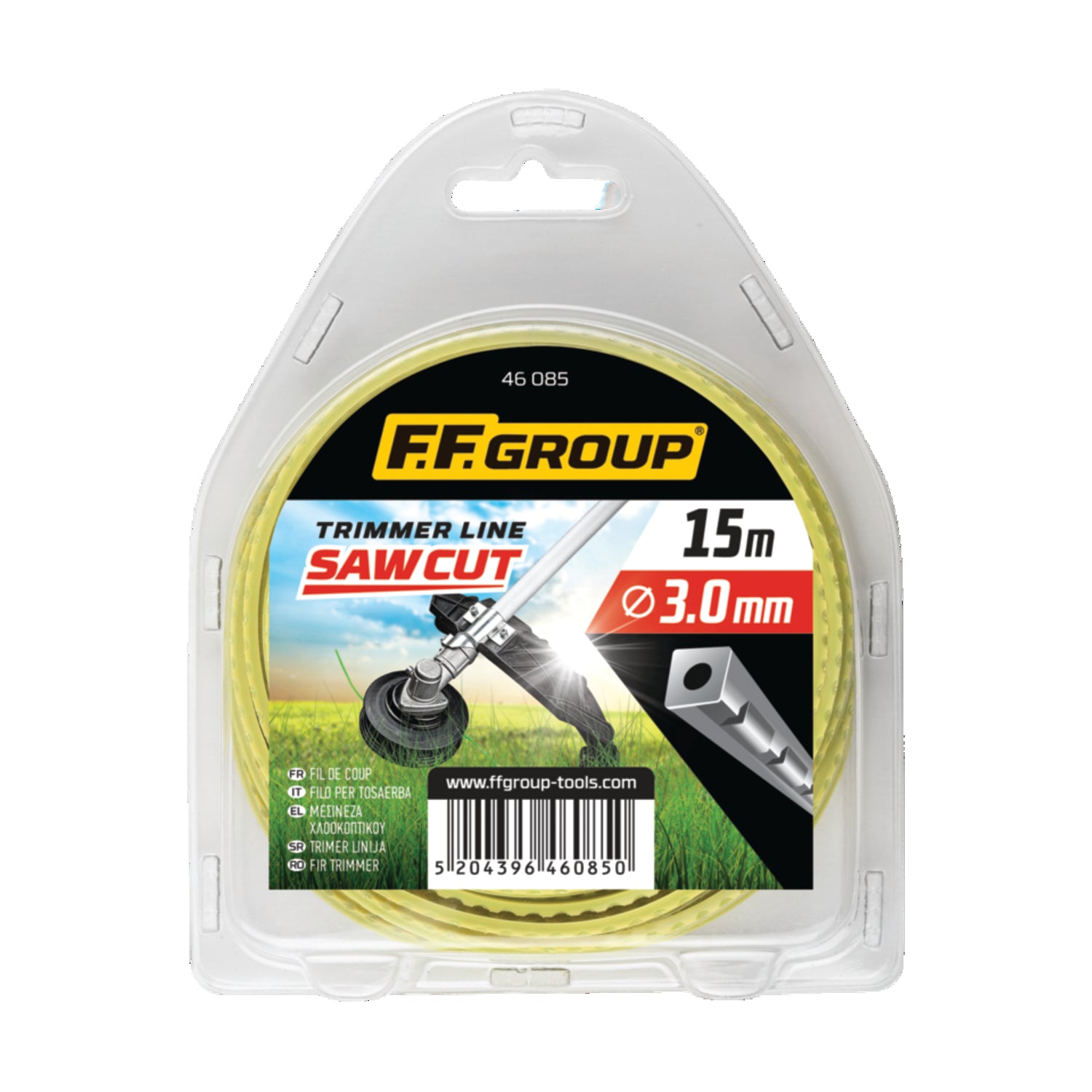 FF GROUP TRIMMER LINE SAW CUT DUO CORE SQUARE 4.0mmX15m