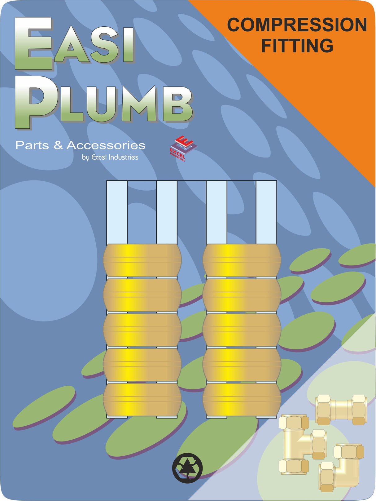 Easy Plumb 1/2" Brass Compression Olives 10 pk