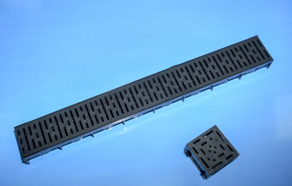 JGK PVC RESTRICTED DRAIN CHANNEL & GRATING 1M, 670001