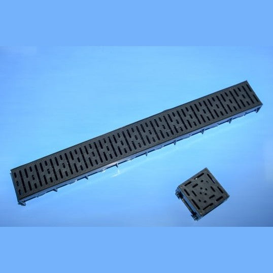 JGK PVC RESTRICTED DRAIN CHANNEL & GRATING 1M, 670001