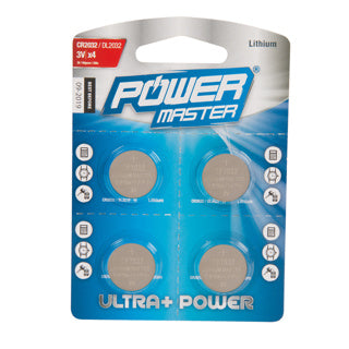 POWERMASTER 4 PACK CR2032 BATTERIES