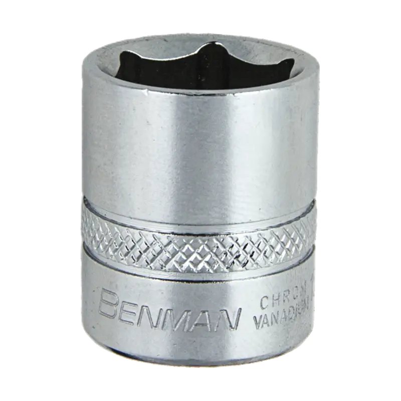 BENMAN SOCKET, 6PT CR-VA, 1/4"DR, 08MM