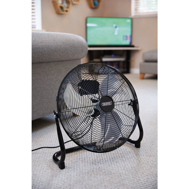 DRAPER 230V FLOOR FAN, 16"/400MM, 100W