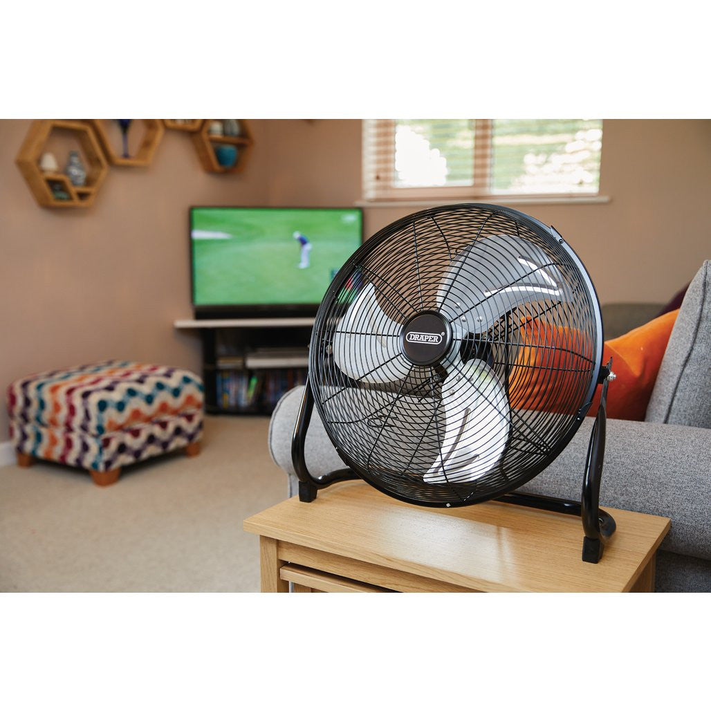 DRAPER 230V FLOOR FAN, 16"/400MM, 100W