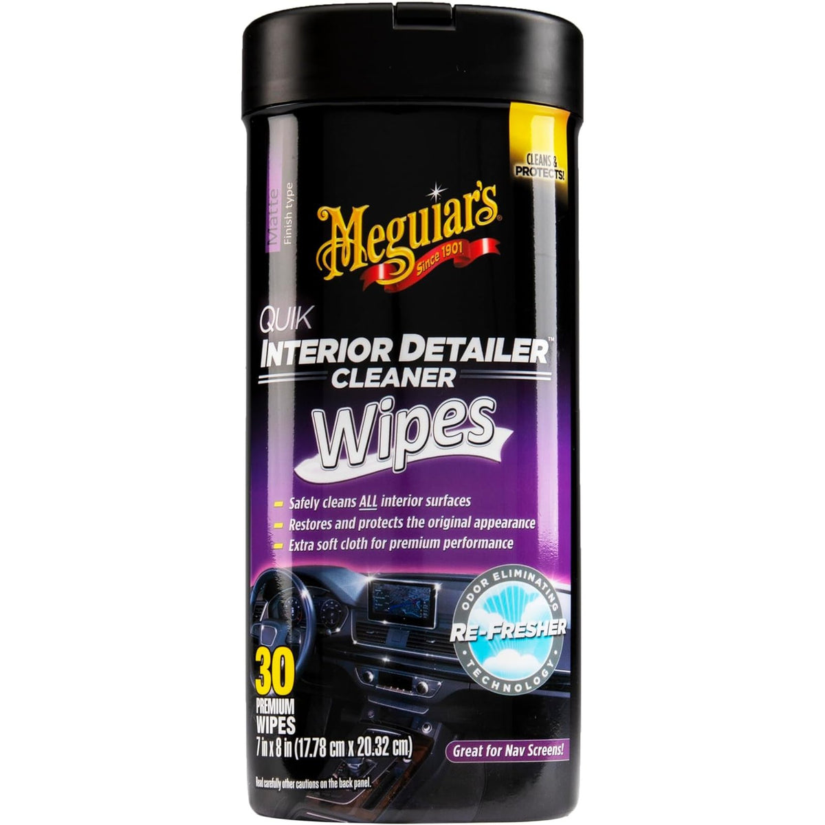 MEGUIAR'S QUIK INTERIOR DETAILER WIPES