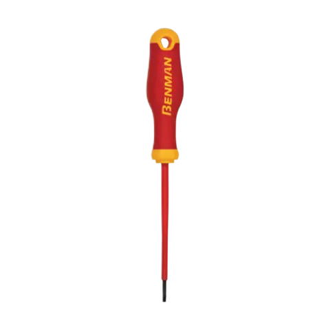 BENMAN INSULATED SCREWDRIVER SLOTTED 4.0X100MM