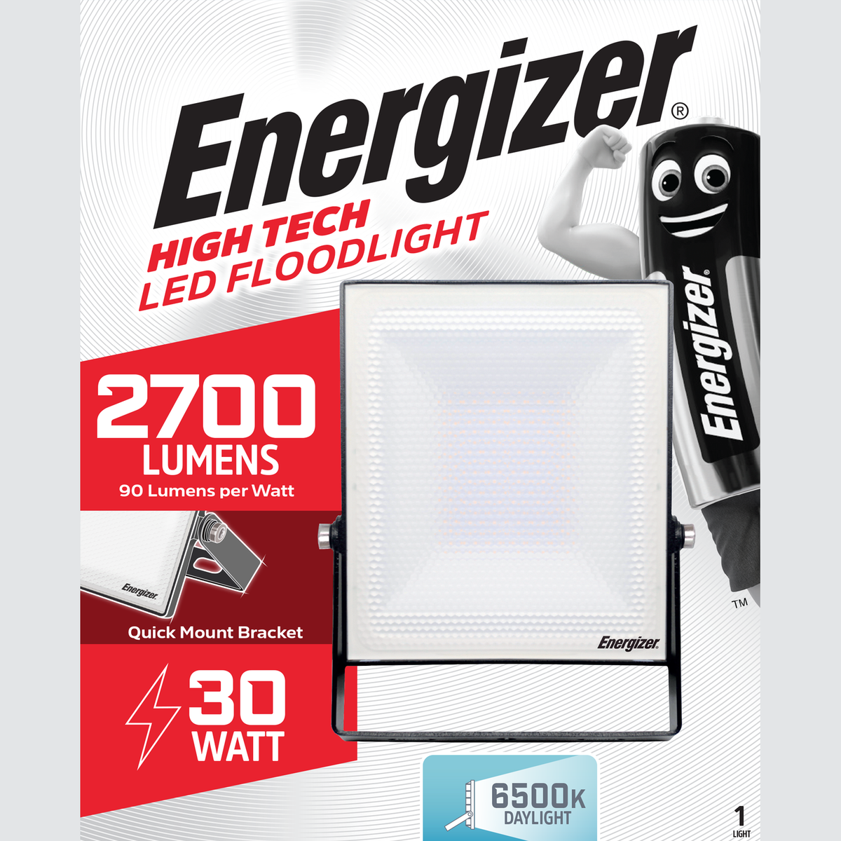 ENERGIZER 30W LED FLOODLIGHT 2700 LUMEN