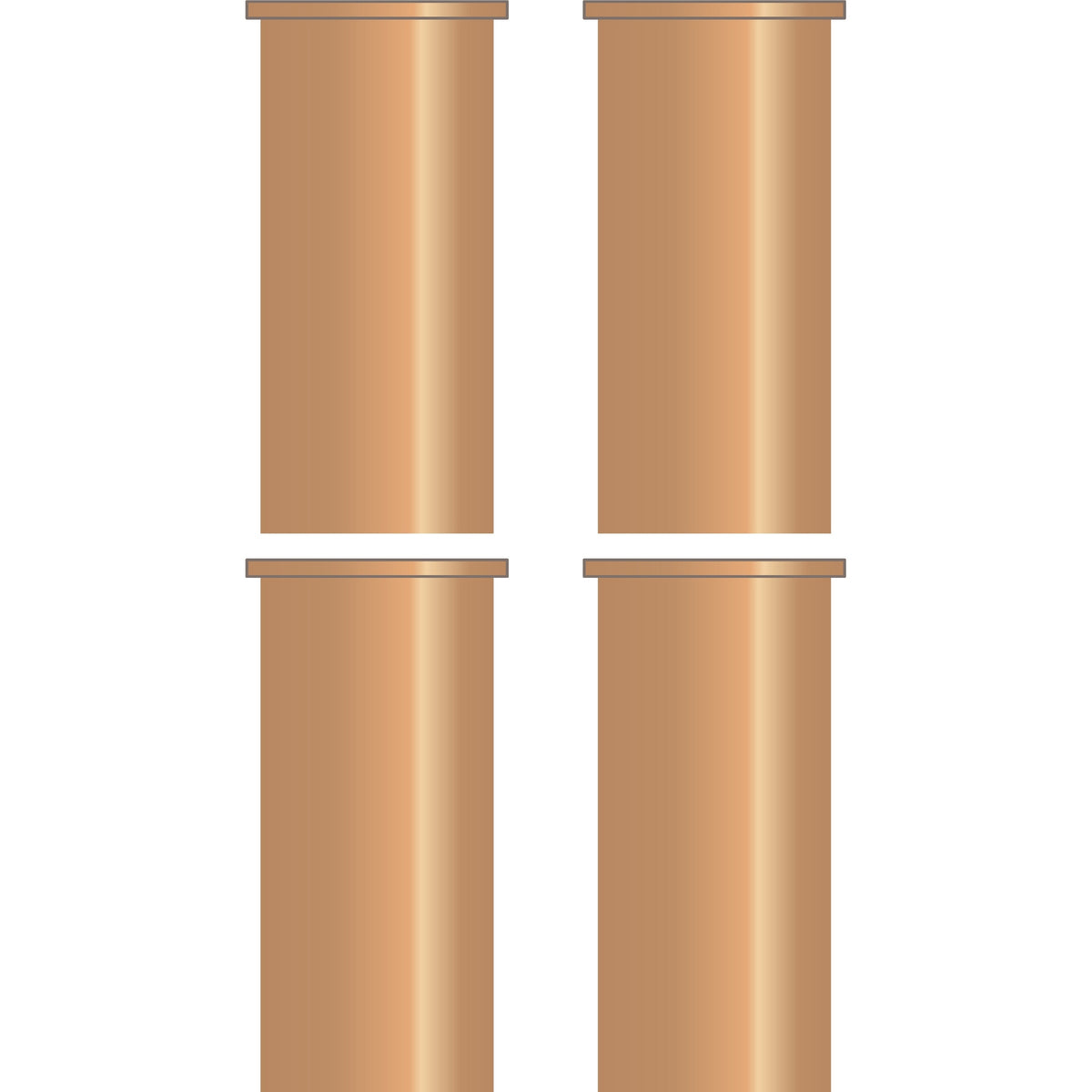 Easy Plumb 1/2" Copper Inserts 4 pk