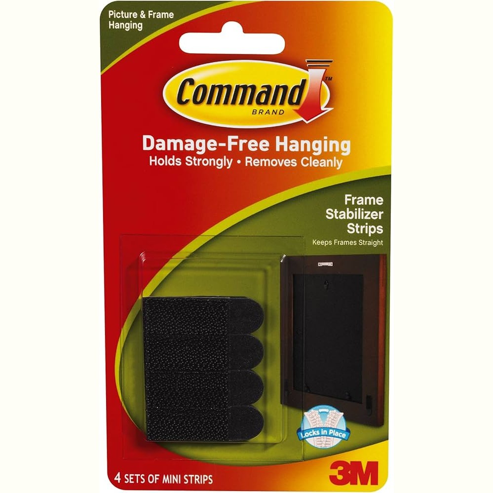 COMMAND FRAME STABILIZER STRIPS 4 PACK