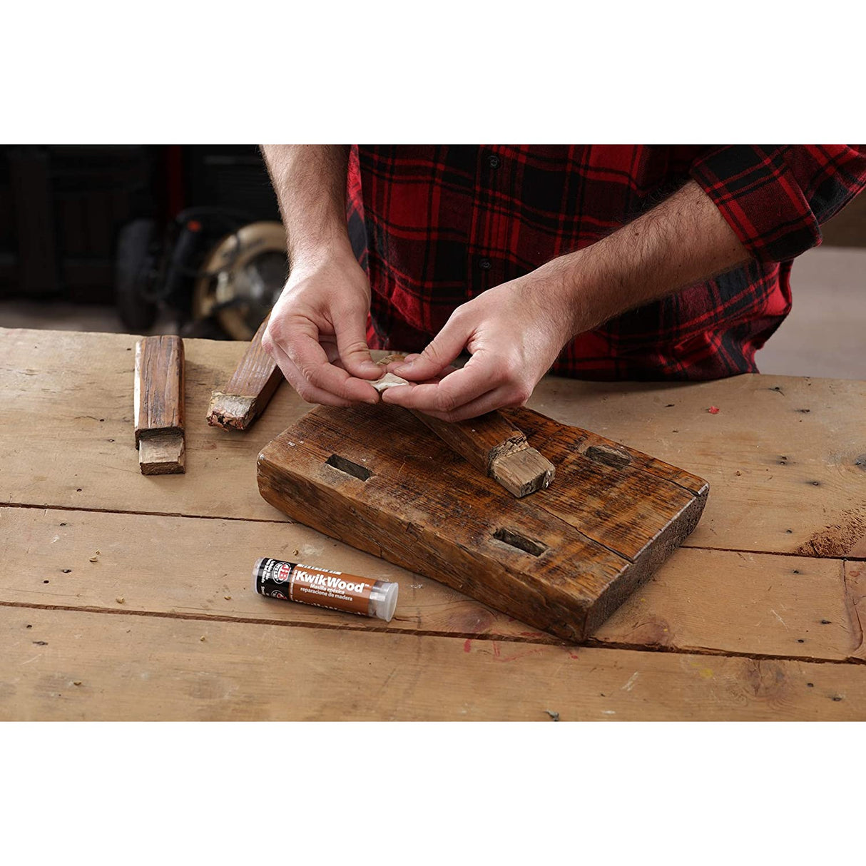 JB WELD KWIK WOOD EPOXY PUTTY STICK & FILL