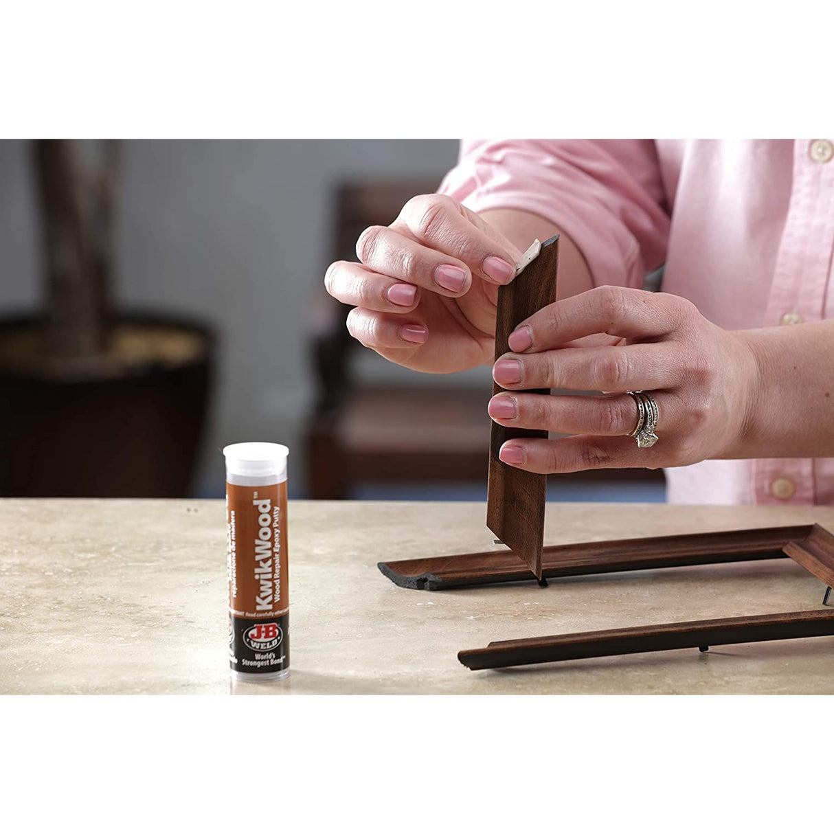 JB WELD KWIK WOOD EPOXY PUTTY STICK & FILL