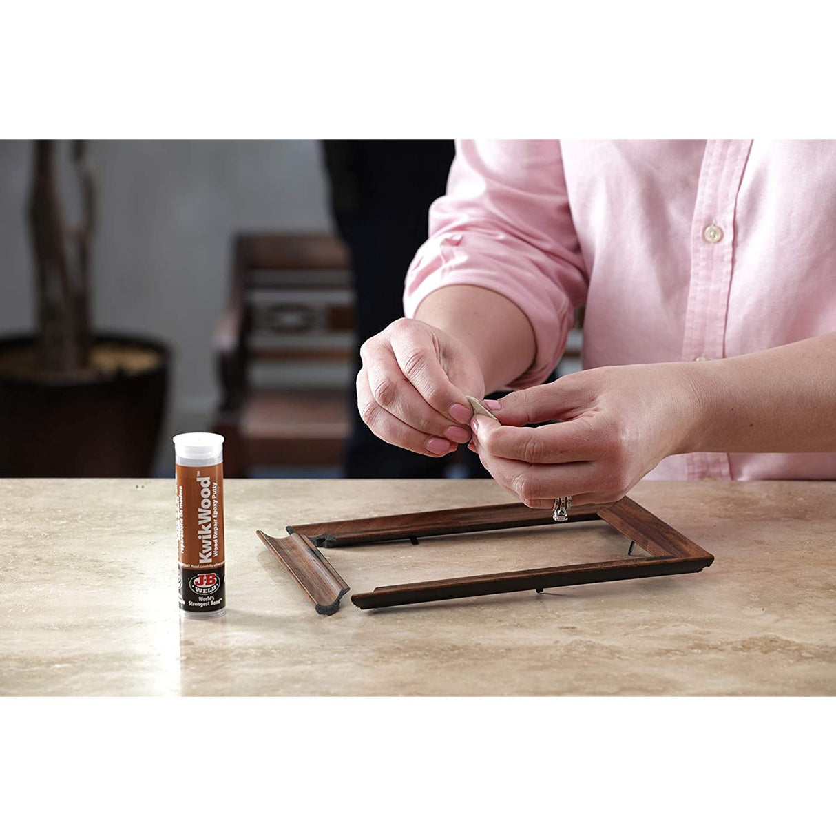 JB WELD KWIK WOOD EPOXY PUTTY STICK & FILL