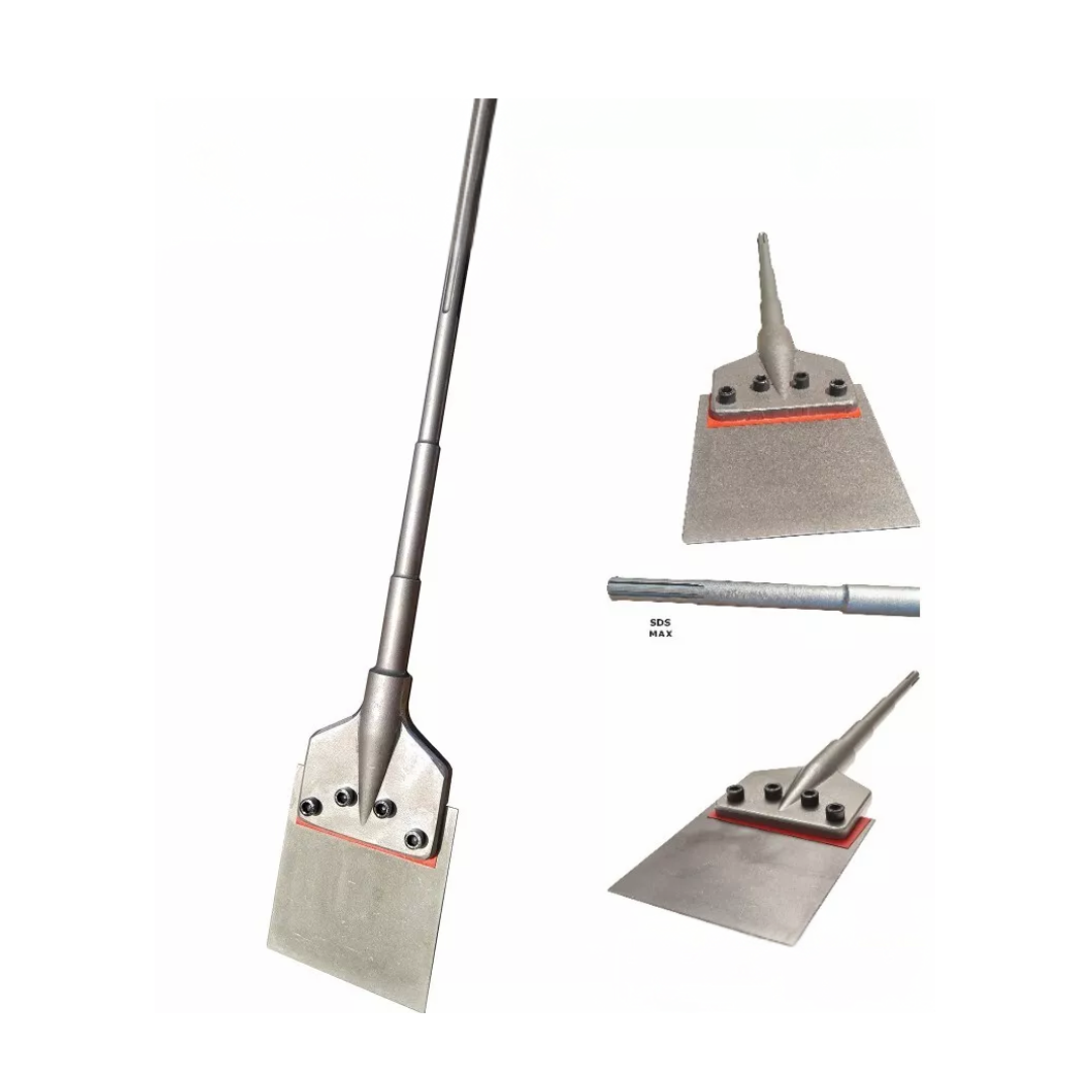 HEAVY DUTY TILE SPADE SDS MAX WITH 400MM STEM