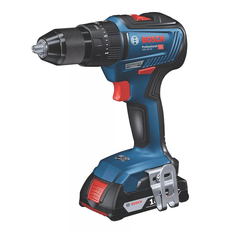 BOSCH GSB18V-55 DRILL BODY ONLY