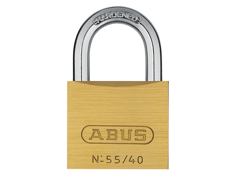 ABUS Mechanical 55/40mm Brass Padlock Carded - Watson Hire