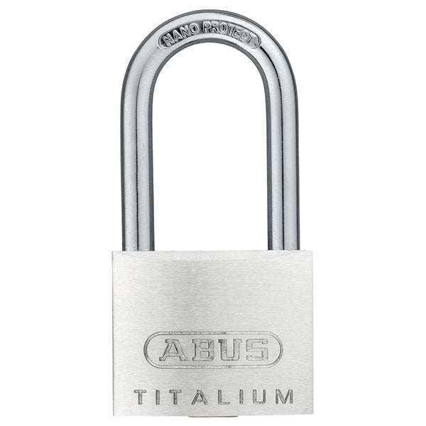 ABUS Mechanical 64TI/40mm TITALIUM™ Padlock 40mm Long Shackle Carded - Watson Hire