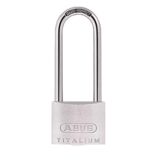 ABUS Mechanical 64TI/40mm TITALIUM™ Padlock 63mm Long Shackle Carded