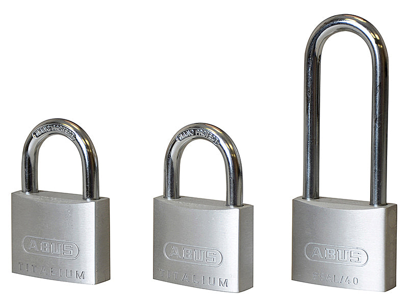 ABUS Mechanical 64TI/40mm TITALIUM™ Padlock Quad Pack