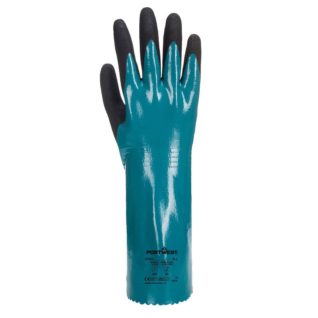 PORTWEST SANDY GRIP LITE GAUNTLET BLU/BK