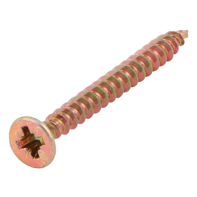 M5X20 YELLOW POZI CHIPBOARD SCREW 200BOX FT