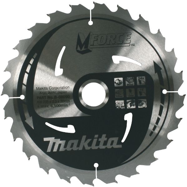 MAKITA M-FORCE TCT SAW BLADE FOR PORTABLE SAW CSCX19012C 190MM X 15.88 12T
