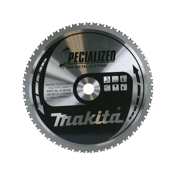 MAKITA TCT MAKBLADE FOR SPECIALISED METAL CUTTING SAW 305MM X 25.4MM 60 TOOTH