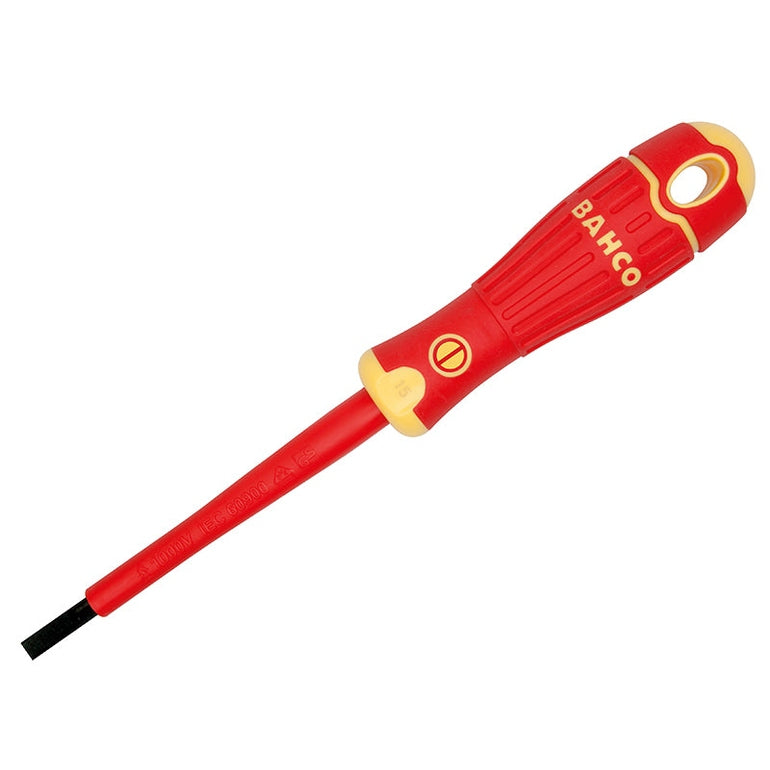 Bahco BAHCOFIT Insulated Slotted Screwdriver 3.0 x 100mm