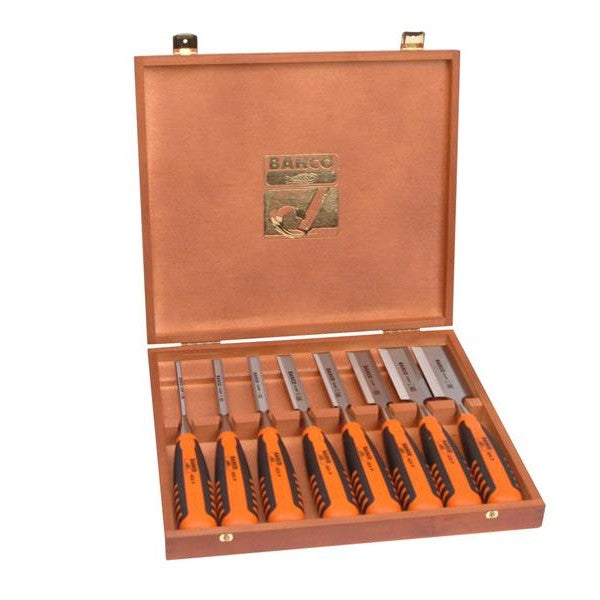 Bahco 424-P Bevel Edge Chisel Set, 8 Piece