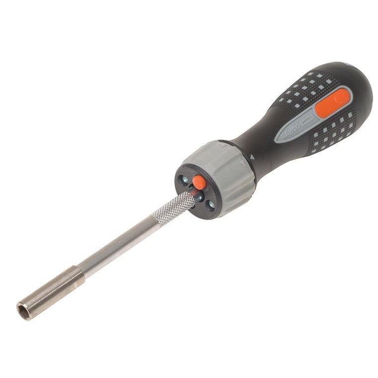 Bahco 808050L LED Ratchet Screwdriver & 6 Bits