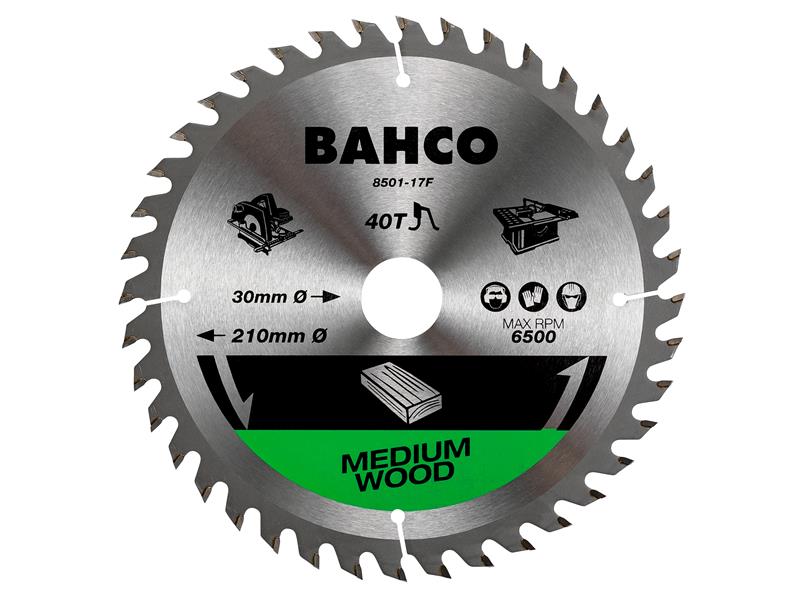 Bahco 8501-10F Portable/Table Saw Blade for Wood 170 x 30mm x 30T