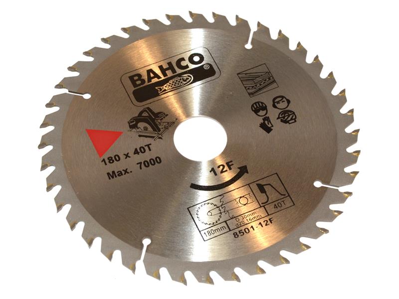 Bahco 8501-12 Portable/Table Saw Blade for Wood 180 x 30mm x 20T