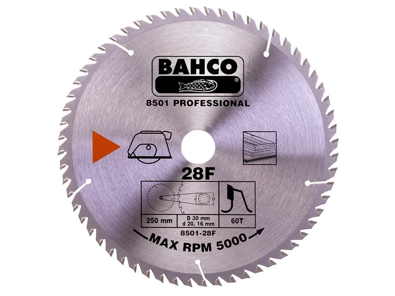 Bahco 8501-13F Portable/Table Saw Blade for Wood 184 x 30mm x 40T