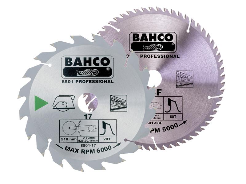 Bahco 8501-23/23F Portable/Table Saw Blade for Wood 235 x 30mm (Pack 2)