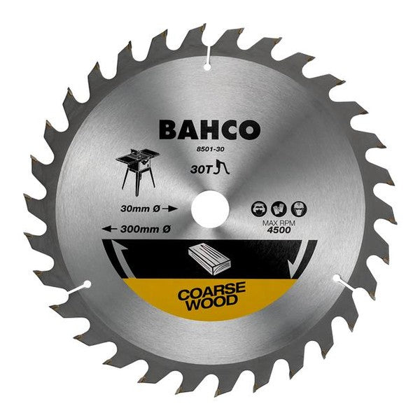Bahco 8501-30XF Site Saw Blade for Wood 300 x 30mm x 60T - Watson Hire