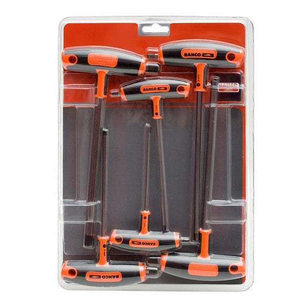 Bahco 903T-1 T-Handle Hex Screwdriver Set, 6 Piece