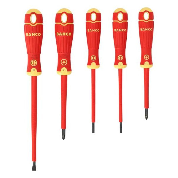 Bahco B220.015 BAHCOFIT Insulated Screwdriver Set, 5 Piece