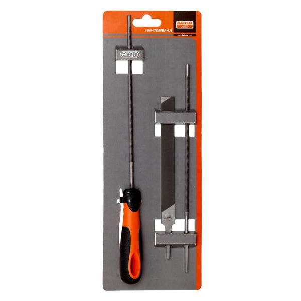 Bahco ERGO™ Chainsaw File Set, 3 Piece