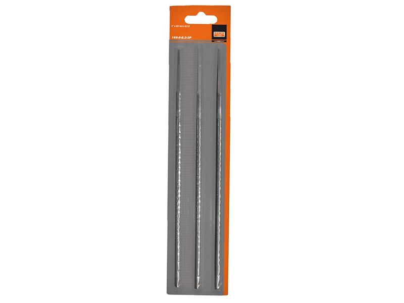 Bahco 168-8-5.5-3P Round Chainsaw File 200mm x 7/32in (Pack 3)
