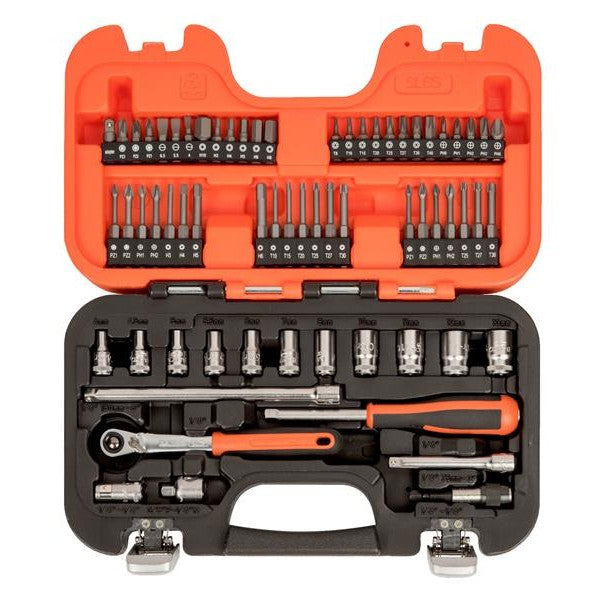 Bahco SL65 1/4in Drive Slim Socket Set, 65 Piece