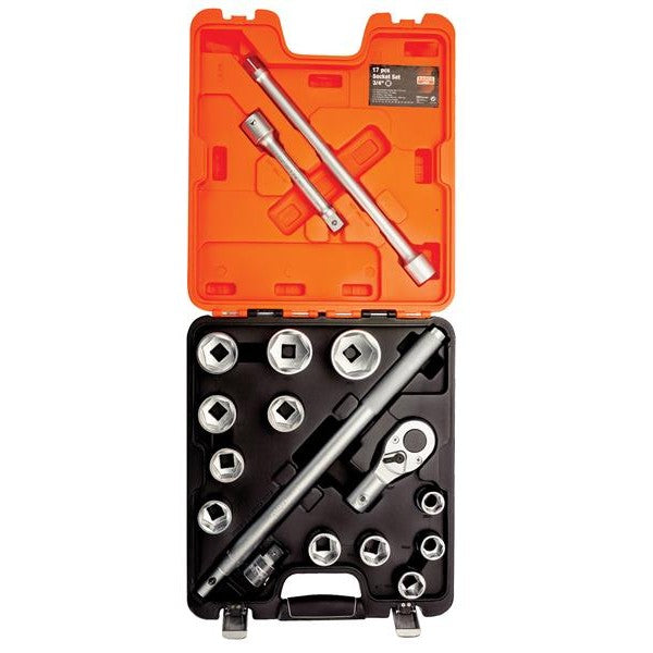 Bahco SLX17 3/4in Drive Socket Set, 17 Piece