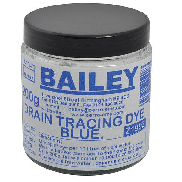 Bailey 1992 Drain Tracing Dye - Blue