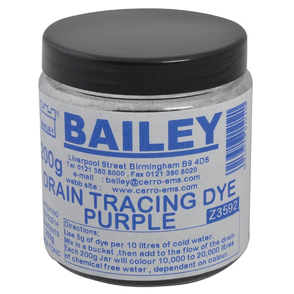 Bailey 3592 Drain Tracing Dye - Purple