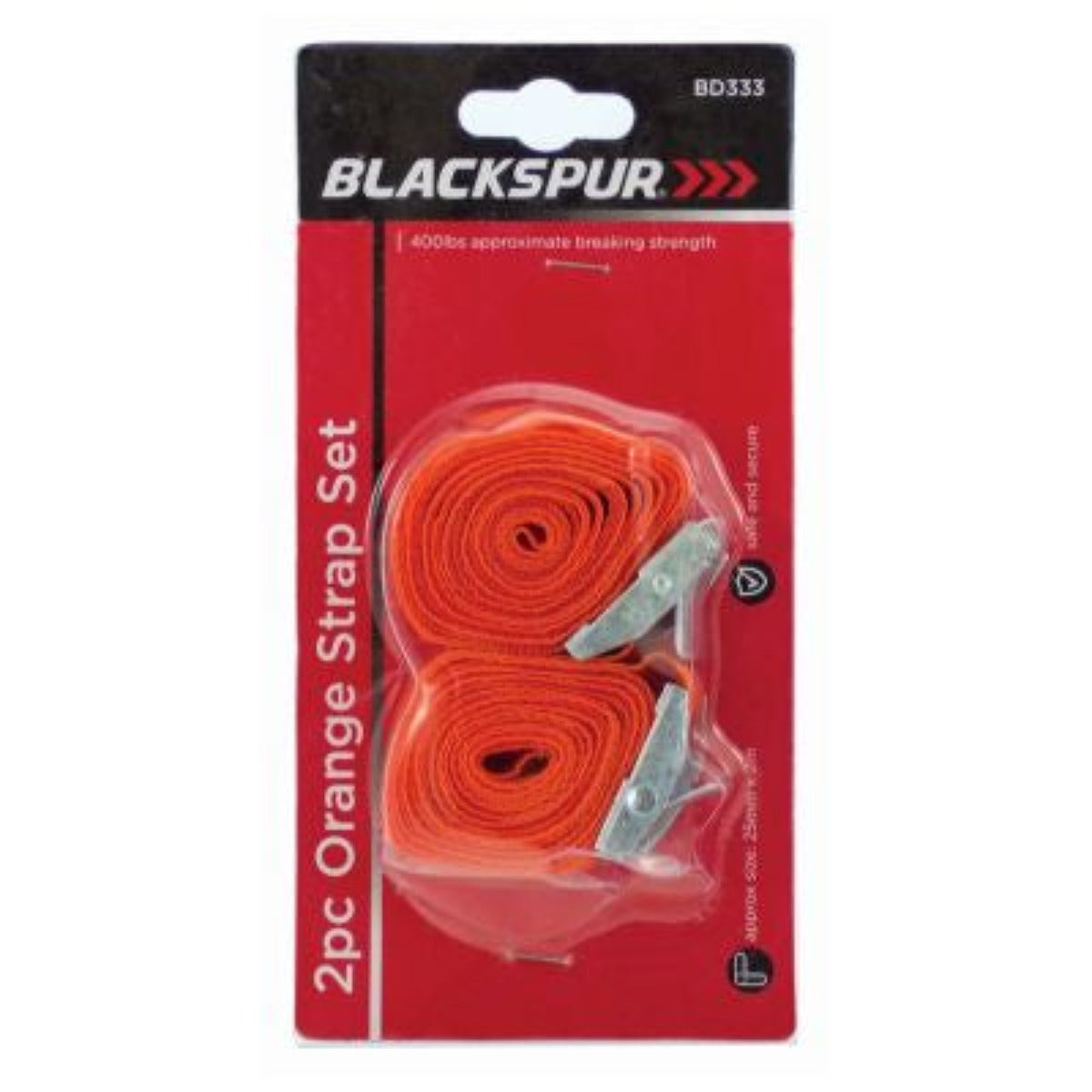 Blackspur 2PC Orange Strap Set