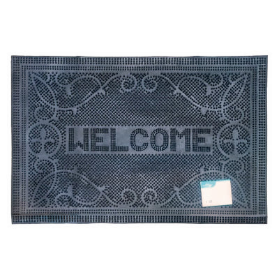 WELCOME RUBBER PIN MAT 40 X 60C