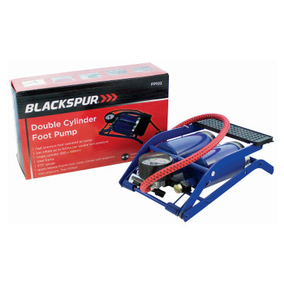 BLACKSPUR DOUBLE CYLINDER FOOT PUMP TUV A